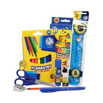 Wyposażenie piórnika pojedyńczego zestaw ASTRA