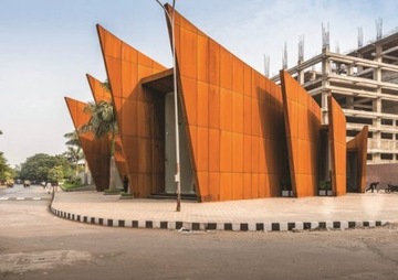 Горшок цветочный Corten DEPO 4 металлический 45x45x120