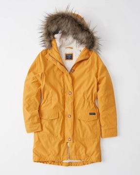 ABERCROMBIE Hollister Kurtka Sherpa Parka S USA