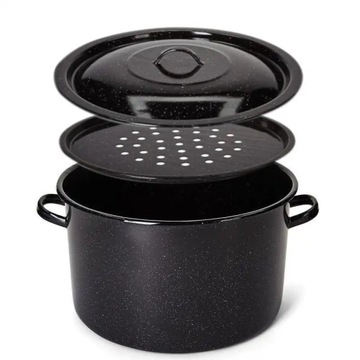 ЭМАЛЬНАЯ КАСТРЮЛЯ POWIDLAK ENAMEL PLESZEW 32СМ 15Л