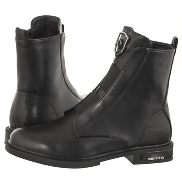 Buty Botki Damskie Filippo Czarne DBT3100/23 BK