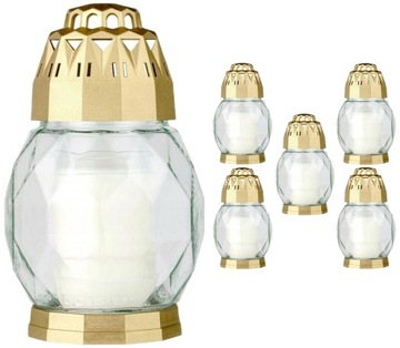 Bolsius Znicz Lampion Znicze Szklane DIAMOND Z A'6