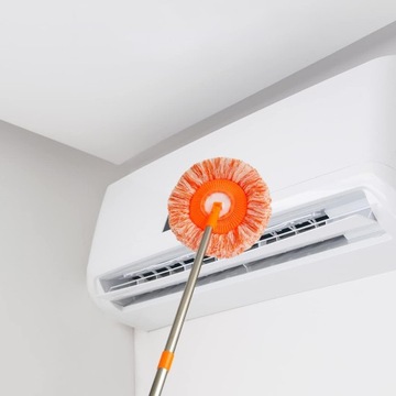 ШВАБРА ДЛЯ МЫТЬЯ ПОЛА АВТОМОБИЛЯ 4 НАЛАВКИ ШВАБРА ИЗ МИКРОФИБРЫ СЪЕМНАЯ 190СМ