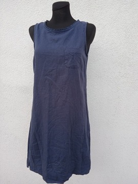 36 M&S COLLECTION LNIANA SUKIENKA DAMSKA Z KIESZONKĄ LEN