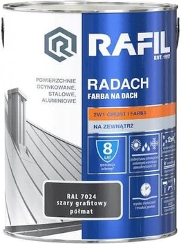 RADACH szary grafitowy RAL7024 POŁYSK