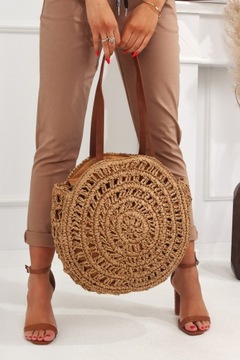 БОЛЬШАЯ ЖЕНСКАЯ СУМКА-ШОППЕР, КОРИЧНЕВАЯ