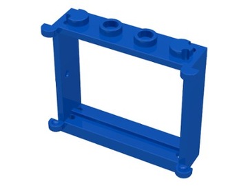 LEGO RAMA OKNA 1x4x3 niebieska 3853