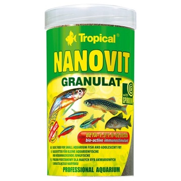 Tropical NANOVIT GRANULAT dla małych ryb 100ml/70g