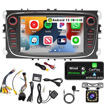 RADIO SAMOCHODOWE FORD MONDEO MK4 FOCUS MK2 MK3 GALAXY S-MAX GPS ANDROID13