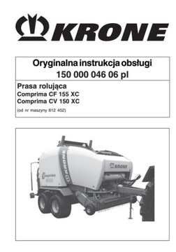 Krone COMPRIMA CF 155, CV 150 XC - instrukcja obsługi PL