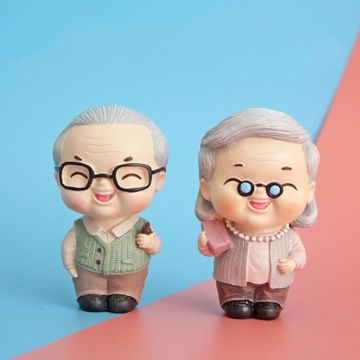 2 шт. КРЕАТИВНЫЕ ТОППЕРЫ НА ТОРТ ДЛЯ ДЕДУШИ И БАБУШКИ