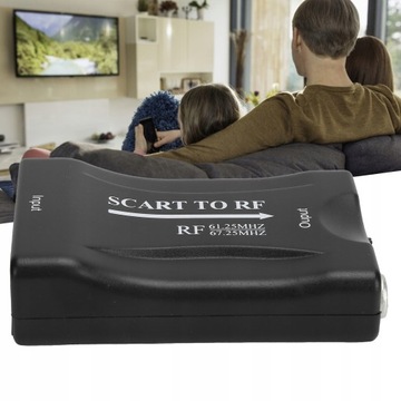 Конвертер SCART в RF Радиочастотный видеоадаптер