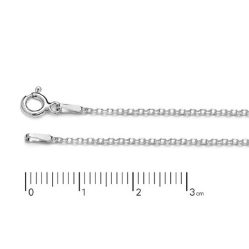 Łańcuszek srebrny Ag925 ogniwkowy 1,3mm 40cm 1,4g