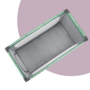 Дорожная кроватка — MoMi BELOVE GREEN — СКЛАДНАЯ СУМКА ДЛЯ ИГРЫ С МАТРАСОМ