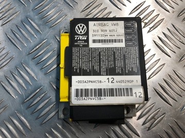 VW PASSAT B6 MODUŁ STEROWNIK PODUSZEK AIRBAG 3C0909605J