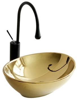 VELDMAN UMYWALKA CERAMICZNA VERA GOLD ZŁOTA