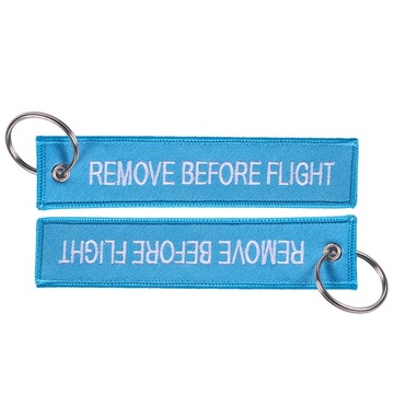 RBF REMOVE BEFORE FLIGHT синий брелок-подвеска