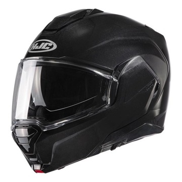 Kask szczękowy HJC I100 METAL BLACK czarny GRATISY