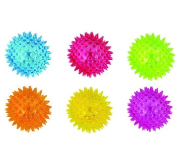 СВЕТЯЩИЙСЯ ШАР 6,5 СМ С РЕЗИНОВЫМ ШИПОМ