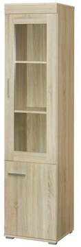 Witryna wąska 45 cm dąb sonoma lub wenge M-19