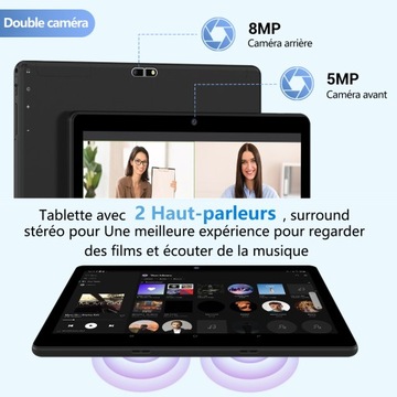 Планшет MAGCH 10,1 дюйма, 128 ГБ ПЗУ, 19 (8+11) ГБ ОЗУ, Android 13.0, WIFI — черный