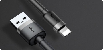 USB-КАБЕЛЬ BASEUS STRONG ДЛЯ LIGHTNING IPHONE IPAD ПЛЕТЕННЫЙ КАБЕЛЬ 2.4A 50см