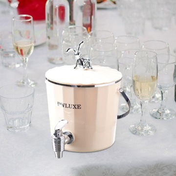 Диспенсер для напитков замороженный, бежевый, с крышками