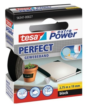 Taśma naprawcza samoprzylepna klejąca tesa extra Power czarna 2,75m 19mm