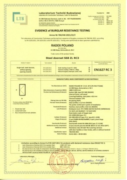 ДВЕРЬ ЛЕВАЯ 68 ММ СНАРУЖИ 90 СМ RC3 ЧИСТЫЙ ВОЗДУХ