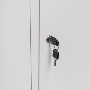 Szafka BHP ubraniowa METALOWA pracownicza 3-DRZWIOWA 180x90x50 cm