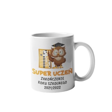 Kubek SUPER UCZEŃ zakończenie ROKU prezent NAGRODA