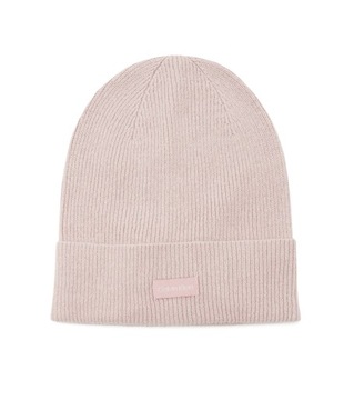 Calvin Klein czapka zimowa beanie różowy rozmiar uniwersalny