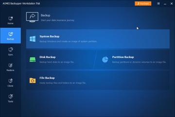 Резервное копирование AOMEI Backupper Workstation на 1 ПК для компаний