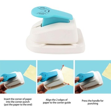 Дырокол для бумаги 3 в 1, закруглитель углов, портативный инструмент для тиснения, дырокол для бумаги