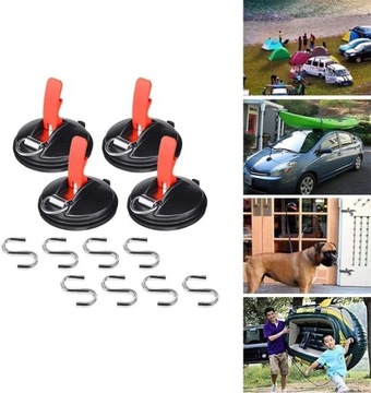 4szt PRZYSSAWKA Z HAKAMI MOCOWANIE WIESZAK UCHWYT