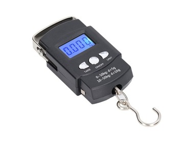 WAGA PODWIESZANA WĘDKARSKA BAGAŻOWA DO 50KG HAKOWA ELEKTRONICZNA KOMPAKTOWA