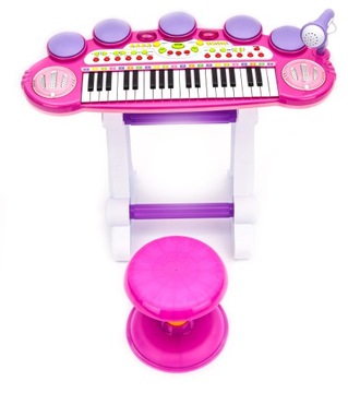 KEYBOARD ORGANY RÓŻOWE PIANINKO ORGANKI