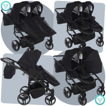КОЛЯСКА JUNAMA TWIN 3IN1 DUO V3 01 И CITI