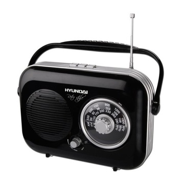 STYLOWE PRZENOŚNE RADIO RETRO HYUNDAI PR100 AM/FM