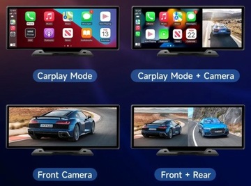 STACJA RADIO MULTIMEDIALNA MONITOR ANDROID AUTO APPLE CARPLAY DVR 2 KAMERY