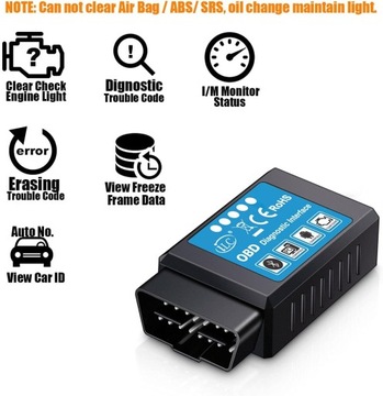 Автомобильный диагностический интерфейс iLC OBD2 OBD для Android и Windows
