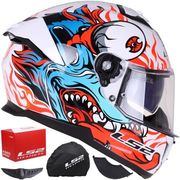 KASK MOTOCYKLOWY LS2 FF808 STREAM II Inferno System Pinlock ECE 22.06