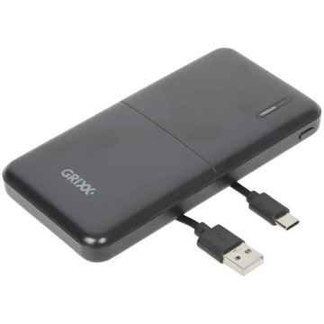 Powerbank Grixx 10000 мАч черный
