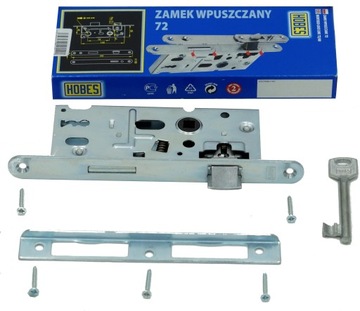 HOBES ZAMEK WPUSZ. DO DRZWI 72/55 KLUCZ K333 PRAWY