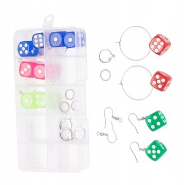 Dice Pendant Beads Necklace Resin Charm Bracelet