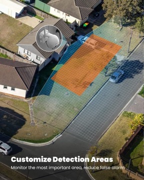 KAMERA ZEWNĘTRZNA OBROTOWA IP WIFI 2K HD 4x ZOOM