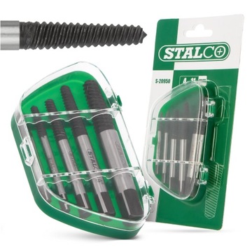 5x экстракторов для удаления порванных, сломанных, поврежденных болтов, винтов, шпилек