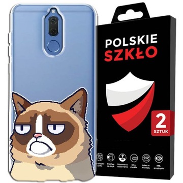 PIĘKNE ETUI DO HUAWEI MATE 10 LITE WZORY + SZKŁO