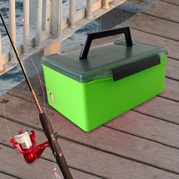 Pudełko na przynęty Pudełko do przechowywania sprzętu na przynęty Wędkarstwo słodkowodne, morskie, zielone