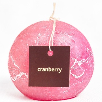 ŚWIECA ZAPACHOWA ŻURAWINA kula 60 mm cranberry Pro-Candle
